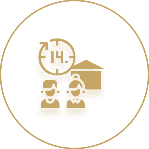 Golden emblem with a stylized bull's head inside a circle.